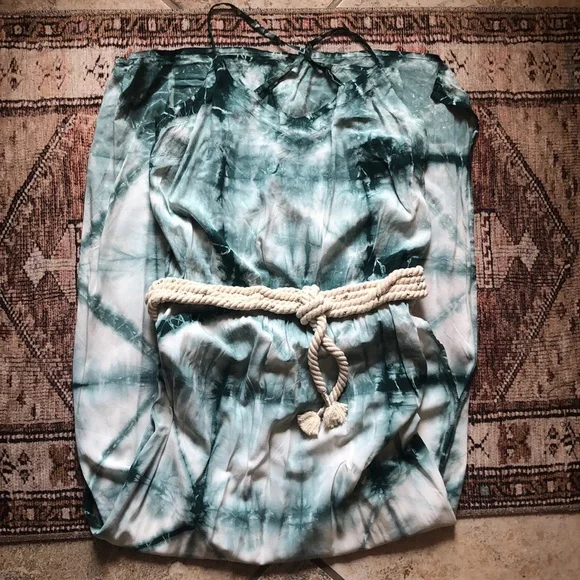 Anthropologie Tie Dye Maxi Dress + Roped Belt - Picture 4 of 6